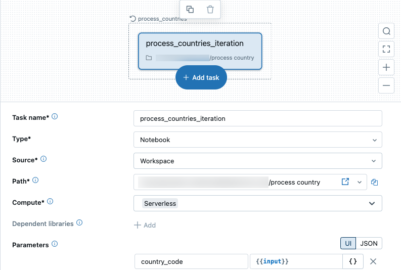 Jobs UI DAG view switch to nested task