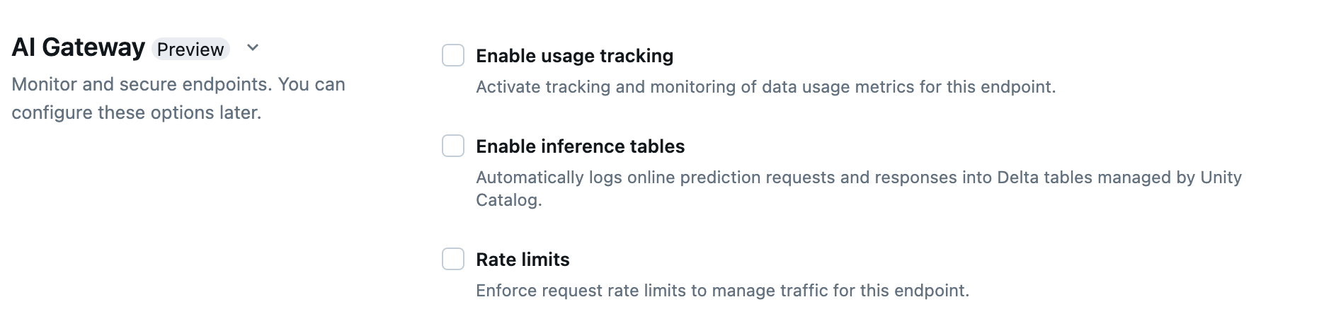 Configure AI Gateway features-GCP