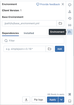 serverless painel de ambiente